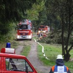 Alarmübung am 26.09.2015 in Haselbach Anwesen Völk
