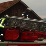 Alarmübung am 26.09.2015 in Haselbach Anwesen Völk