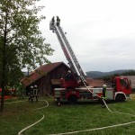 Alarmübung am 26.09.2015 in Haselbach Anwesen Völk