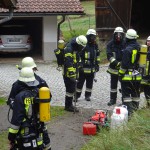 Alarmübung am 26.09.2015 in Haselbach Anwesen Völk