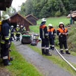 Alarmübung am 26.09.2015 in Haselbach Anwesen Völk