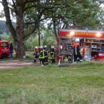 Alarmübung am 26.09.2015 in Haselbach Anwesen Völk