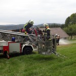 Alarmübung am 26.09.2015 in Haselbach Anwesen Völk