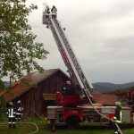 Alarmübung am 26.09.2015 in Haselbach Anwesen Völk
