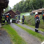 Alarmübung am 26.09.2015 in Haselbach Anwesen Völk