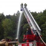 Alarmübung am 26.09.2015 in Haselbach Anwesen Völk