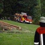 Alarmübung am 26.09.2015 in Haselbach Anwesen Völk