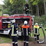 Alarmübung am 26.09.2015 in Haselbach Anwesen Völk