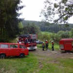 Alarmübung am 26.09.2015 in Haselbach Anwesen Völk