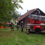 Alarmübung am 26.09.2015 in Haselbach Anwesen Völk