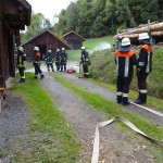 Alarmübung am 26.09.2015 in Haselbach Anwesen Völk
