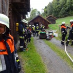 Alarmübung am 26.09.2015 in Haselbach Anwesen Völk