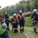 Alarmübung am 26.09.2015 in Haselbach Anwesen Völk