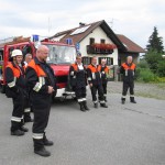 Besuch des Kindergarten bei der Feuerwehr am 23.07.2015