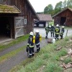 Alarmübung am 26.09.2015 in Haselbach Anwesen Völk
