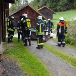 Alarmübung am 26.09.2015 in Haselbach Anwesen Völk