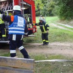 Alarmübung am 26.09.2015 in Haselbach Anwesen Völk