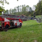 Alarmübung am 26.09.2015 in Haselbach Anwesen Völk