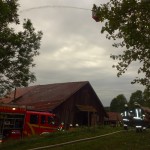 Alarmübung am 26.09.2015 in Haselbach Anwesen Völk
