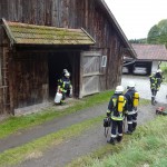Alarmübung am 26.09.2015 in Haselbach Anwesen Völk