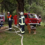 Alarmübung am 26.09.2015 in Haselbach Anwesen Völk