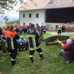 Alarmübung am 26.09.2015 in Haselbach Anwesen Völk