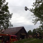 Alarmübung am 26.09.2015 in Haselbach Anwesen Völk