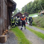 Alarmübung am 26.09.2015 in Haselbach Anwesen Völk