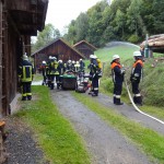 Alarmübung am 26.09.2015 in Haselbach Anwesen Völk