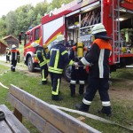 Alarmübung am 26.09.2015 in Haselbach Anwesen Völk