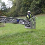 Alarmübung am 26.09.2015 in Haselbach Anwesen Völk