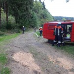 Alarmübung am 26.09.2015 in Haselbach Anwesen Völk
