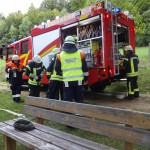 Alarmübung am 26.09.2015 in Haselbach Anwesen Völk