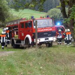 Alarmübung am 26.09.2015 in Haselbach Anwesen Völk