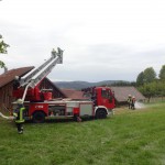Alarmübung am 26.09.2015 in Haselbach Anwesen Völk