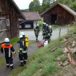 Alarmübung am 26.09.2015 in Haselbach Anwesen Völk