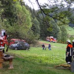Alarmübung am 26.09.2015 in Haselbach Anwesen Völk