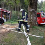 Alarmübung am 26.09.2015 in Haselbach Anwesen Völk