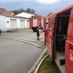 Besuch des Kindergarten bei der Feuerwehr am 23.07.2015