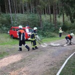 Alarmübung am 26.09.2015 in Haselbach Anwesen Völk