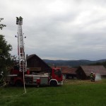 Alarmübung am 26.09.2015 in Haselbach Anwesen Völk