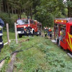 Alarmübung am 26.09.2015 in Haselbach Anwesen Völk