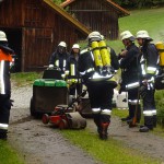 Alarmübung am 26.09.2015 in Haselbach Anwesen Völk