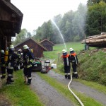 Alarmübung am 26.09.2015 in Haselbach Anwesen Völk