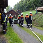 Alarmübung am 26.09.2015 in Haselbach Anwesen Völk