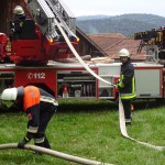 Alarmübung am 26.09.2015 in Haselbach Anwesen Völk