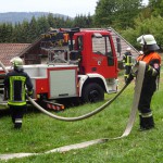 Alarmübung am 26.09.2015 in Haselbach Anwesen Völk