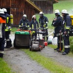 Alarmübung am 26.09.2015 in Haselbach Anwesen Völk