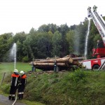 Alarmübung am 26.09.2015 in Haselbach Anwesen Völk