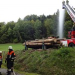 Alarmübung am 26.09.2015 in Haselbach Anwesen Völk